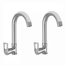 Fastgear Kubix Brass Chrome Finish Silver Sink Tap, FG1195 (Pack of 2)-image-29
