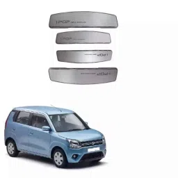 Spreadx Plastic Stylish I-Pop Silver Colour Elegant Car Door Guard Protection Universal Type for Maruti Suzuki Wagon-R Type-4 Set Of 4 Pcs, SPR-3AJK4H-picture-10
