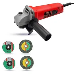 Walkers 800W 4 inch Angle Grinder with 2 Pcs Metal Wheel &a; 2 Pcs Grinding Wheel, WKCB408-1
