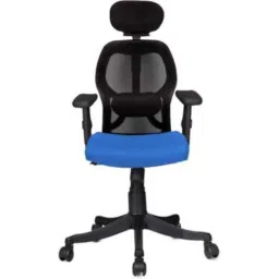 Rajpura Matrix High Back NB Black &a; Blue Adjustable Arms Revolving Office Executive Chair, RSE004-Black &a; Blue-image-91