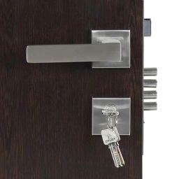 Homexpert Rose LB10002-R-BSK 60mm Stainless Steel Silver Both Side Key Mortise Door Lock Set-image-33
