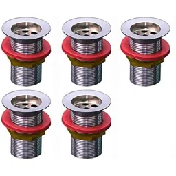 Spazio 32mm Stainless Steel Chrome Finish Full Thread Waste Coupling (Pack of 5)-picture-47