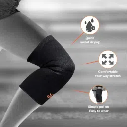 Tynor Air Black Knee Support Cap, 1030070600, Size: Medium image 2