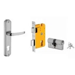 Dorset HL Series Ostler 70mm Stainless Steel Door Handle Lock Set with Both Side Key Cylinder (Pack of 2)-picture-17