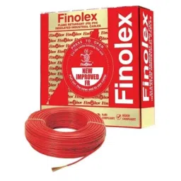 Finolex 2.5 Sqmm Single Core Red FR Copper PVC Insulated House Wire, Length: 90 m-35