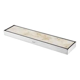 Ruhe 32x4 inch Stainless Steel 304 Brushed Finish Tile Insert Shower Drain Channel with Cockroach Trap, 16-0203-11-picture-44