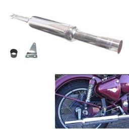 AllExtreme EX043 Chrome Short Bottle Empty Mini Punjabi Silencer Exhaust with Bush-picture-42