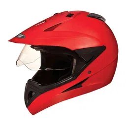 Studds Plain Motorsports Matt Red Helmet, Size (Large, 580 mm)-30