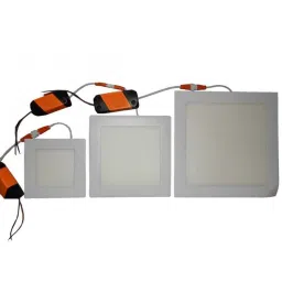 LumoGen 6W Square Neutral White Slim LED Panel Light (Pack of 2) image 3