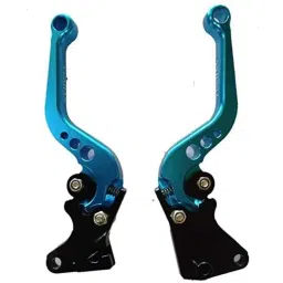 AOW 6 Position Adjustable Brake Clutch Lever (Set of 2) for Honda Dio Combo Brake BS3 Type-05 Blue Colour-18