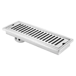 Ruhe 12x5 inch Stainless Steel 304 Matt Finish Vertical Shower Drain Channel with Cockroach Trap, 16-0112-13-picture-2