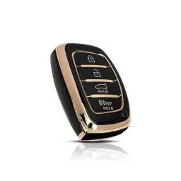 Flymaster Thermoplastic Polyurethane Black TPU Car Key Cover, BLACK-TPURKE-13-picture-47