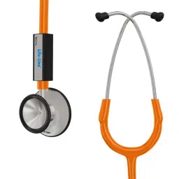 Lifeline Aluminium Orange Single Diaphragm Chest Piece Stethoscope with 2 Way Tube, STH012-OR-image-31