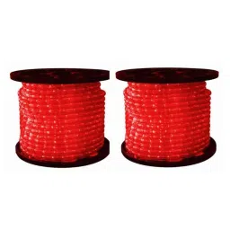 LumoGen 60W Red LED Waterproof Rope Light with Connector, Length: 18 m (Pack of 2)-picture-17