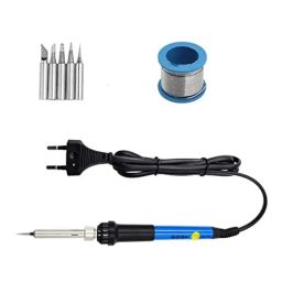 Hillgrove 2 in 1 Professional Mobile Soldering Iron Equipment Tool Kit with Wire, HG0105-15