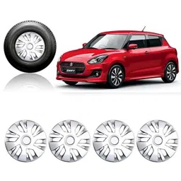 Auto Pearl 4 Pcs 14 inch Silver Caps Car Wheel Cover Set for Maruti Suzuki Swift 2018-picture-17