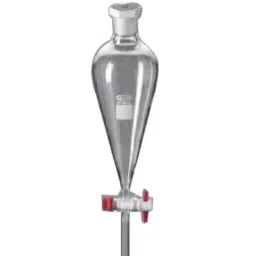 Glassco 500ml Boro 3.3 Glass Squibb Shape Separating Funnel with PTFE Stopcock, 149.202.05-3