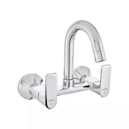 Cera Chelsea Metal Sink Mixer with 150 mm Long Swivel Spout, Connecting Legs &a; Wall Flanges, F1016501-image-28
