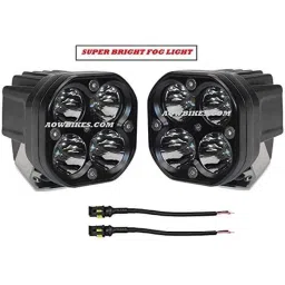 Meenu Arts 60W Heavy Super Bright 4Led Spot Flood Beam Driving Fog Lamp (60W, 2 PCS) for Mahindra e2o-0