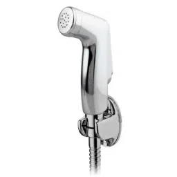 Drizzle Penguin Plastic Chrome Finish Silver Health Faucet with 1m Flexible Tube &a; Wall Hook, AHFPENGUINSET-picture-11