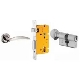 Dorset ML Series Celio 60mm Stainless Steel Silver Chrome Finish Door Handle Lock Set with Knob &a; Key, ML CEL OR (Pack of 4)-picture-41