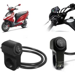 Auto Pearl 12V Aluminium Alloy Black Motorcycle Handlebar Headlight Switch for Dare-picture-16