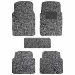 Auto Beast 5 Pcs 12mm PVC Grass Grey Car Floor Mat Set for Honda Jazz-19
