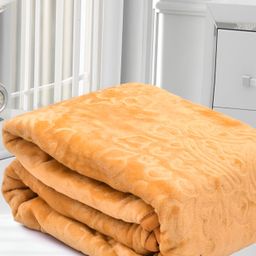 RF RELAXFEEL Beige Ethnic Motifs Heavy Winter 233 GSM Bed Blanket-picture-36