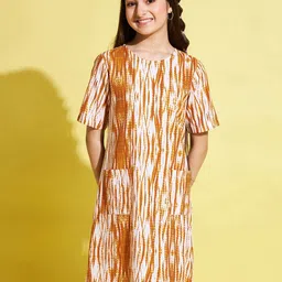 Stylo Bug Girls Tie & Dye A-Line Dress-image-24