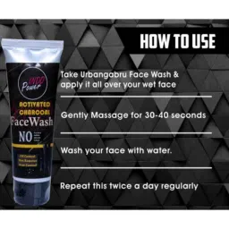 Indopower DD187 100g Activated Charcoal Facewash with 30ml Absolute Nourishment Beard Oil Combo Pack image 3