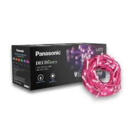 Panasonic 46 Bulb Plastic Pink LED String Light for Decoration, Length: 10 m-10