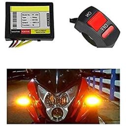 AOW Bike Hazardious Flasher with On-Off Switch for All LED/Bulb Indicators W-31-21