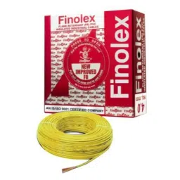 Finolex Gold 4 Sqmm 1 Core Yellow Copper FR PVC Insulated Unsheathed Industrial Cables, 10306, Length: 90 m-picture-40