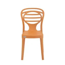 Supreme Oak Plastic Amber Gold Elegantly Design Chair without Arm (Pack of 2)-picture-48