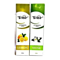 Toby 2 Pcs 270ml Lemon &a; Musk Long Lasting Fragrance Air Freshener Spray Set-image-65