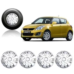 Auto Pearl 4 Pcs 14 inch Press Fit Wheel Cover Set for Maruti Suzuki Swift New-image-52