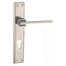Quba Q-114 10 inch Brass Silver Chrome Plated Door Lock Body, Q-114-10-CP-image-97