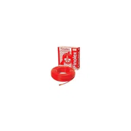 Finolex 1 Sqmm 90m Red Single Core FR PVC Copper Insulated Industrial Cables, 10303-picture-45