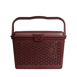 Kuber Industries Brown Fruit & Vegetable Storage Basket With Handles-33