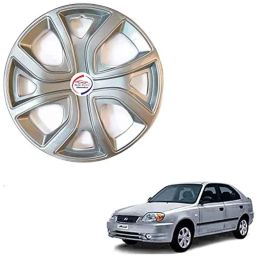 Auto Pearl 4 Pcs 14 inch ABS Press Type Hubcap Wheel Cover Set with Retention Ring for Hyundai Accent-picture-42