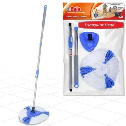 Gala Turbo Triangular Spin Mop Handle with Refill-picture-49