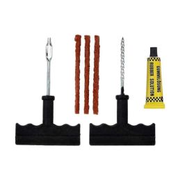 AllExtreme EXTTPK4 Complete Tubeless Tyre Puncture Repair Kit with Emergency Brown Puncher Seal Strips-15