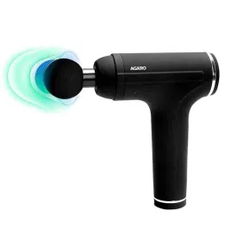 AGARO Galaxy 4000mAh Black Rechargeable Handheld Gun Massager with 4 Heads &a; 6 Speed for Full Body Pain Relief, 34024-picture-22