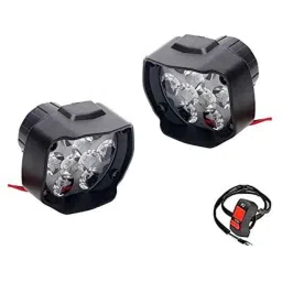 AOW LED Fog Light White Spot Beam Driving Lamp (18W Pack of 2) with Switch for TVS Jupiter-37