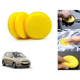Auto Pearl Polyurethane Beige Washing &a; Waxing Polish Foam Sponge for Grand i10 Nios 2010 (Pack of 3)-picture-15