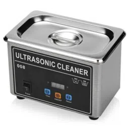 Verilux 0.8 Litre 35W Mini Digital Ultrasonic Cleaner with Digital Timer Basket for Small Silver Metal Parts-picture-19