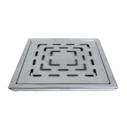 Bassino 6x6 inch Stainless Steel Plain Square Floor Drain with Trap, BTT-AI-03-image-8