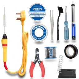 Walkers 11 Pcs Soldering &a; Desoldering Equipment Tool Machine Kit with Flux Paste &a; Wire, WK0042-0
