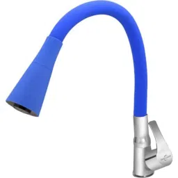 Neelkund Topaz Smart Brass Blue Chrome Finish Flexible Swan Neck Pillar Tap with 360 deg Flexible Silicon Hose &a; Dual Flow-picture-37