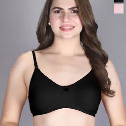 LUX VENUS Pack Of 2 Cotton T-shirt Bra Full Coverage All Day Comfort-picture-35